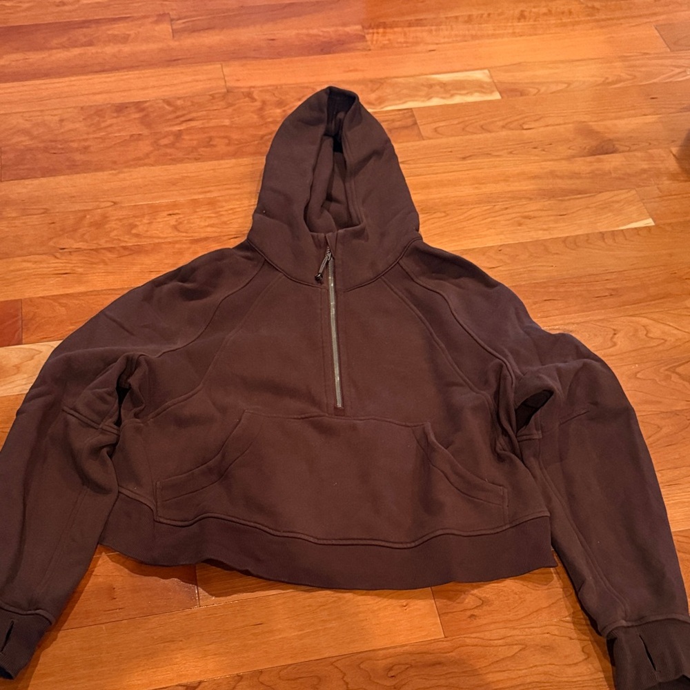 Lululemon cropped scuba hoodie